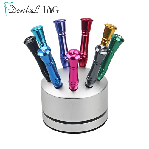 Juego de 9 unid/set de destornillador de implante de acero inoxidable para laboratorio Dental, Kit de herramientas de odontología, microdestornillador, equipo de instrumentos de dentista