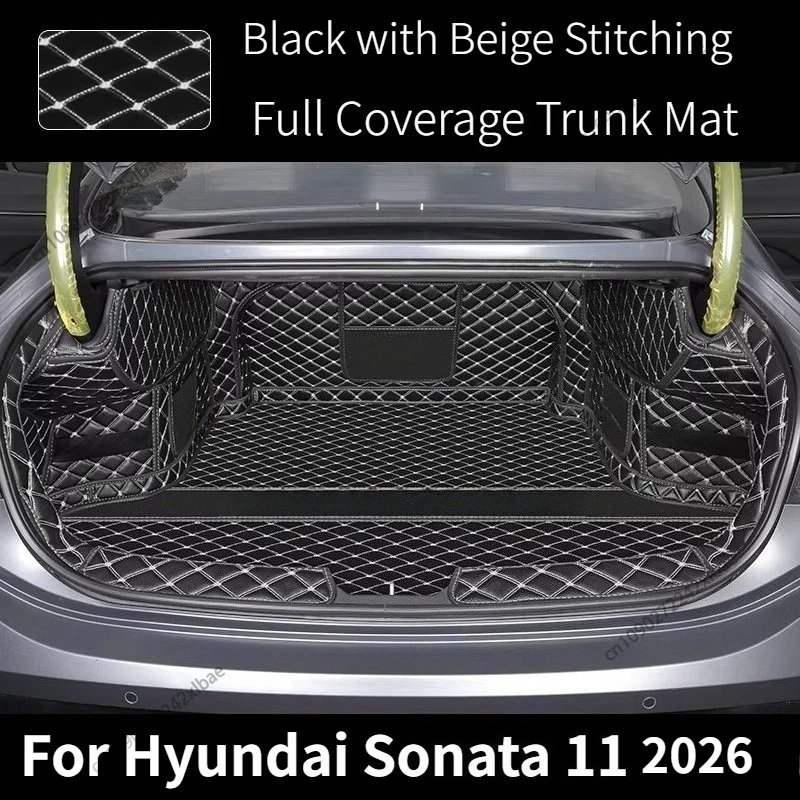 Custom Fit Full Coverage Trunk Mat For Hyundai Sonata 11th Generation 2026 , Car Interior Modification  Decoration Accessories