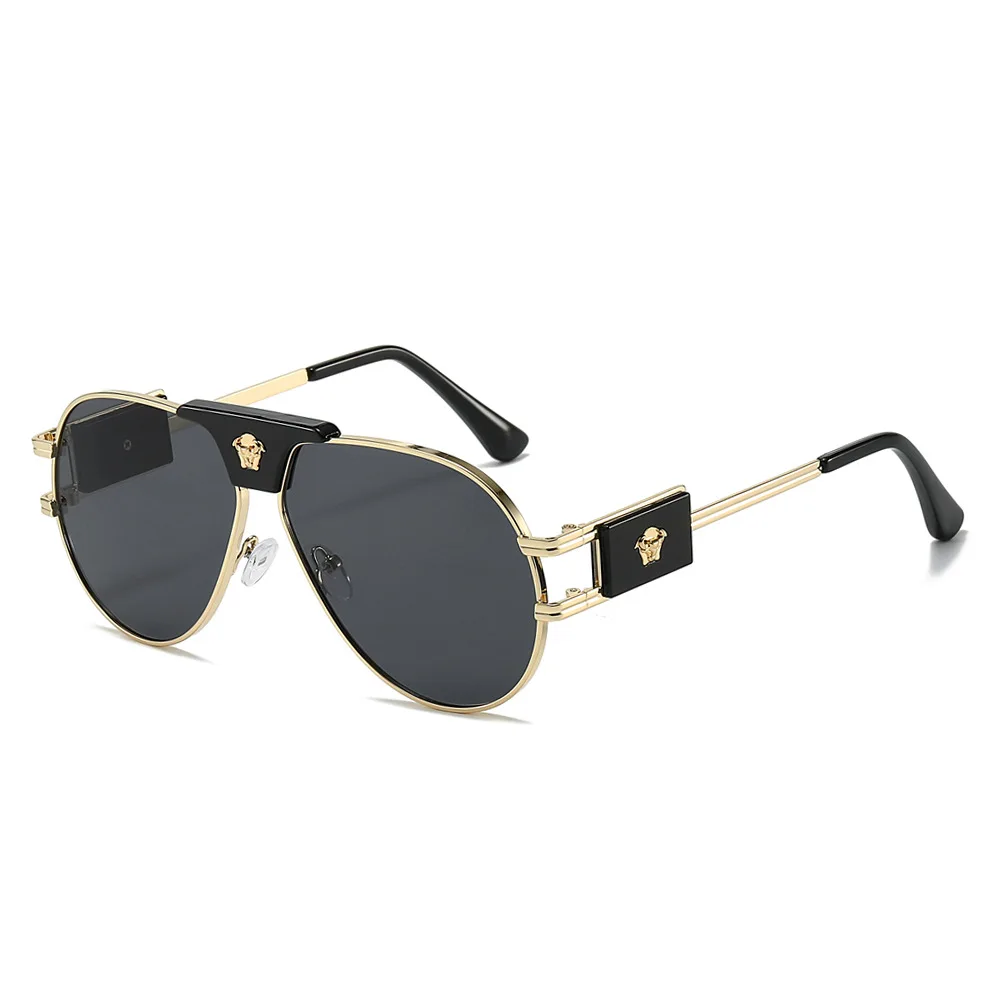 Classic Aviation Sunglasses Women Brand Designer Cattle Head Decoration Brand Designer Pilot Sun Glasses UV400