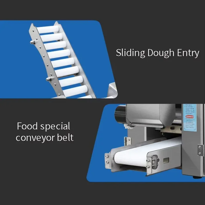 

PBOBP Commercial Automatic Dumpling Wrapper Maker Dough Presser Pasta Machine Noodles Maker Multiple Size Kitchen Tools