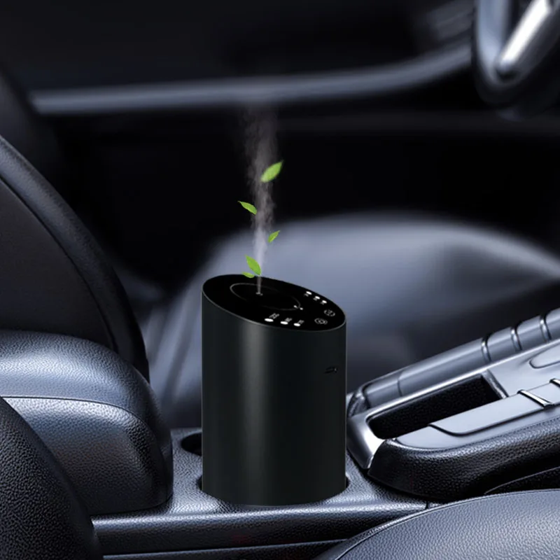 Wireless Car Aroma Diffuser with 20ml Empty Essential Oil Bottle Rechargeable Fragrance Diffuser for Bedroom