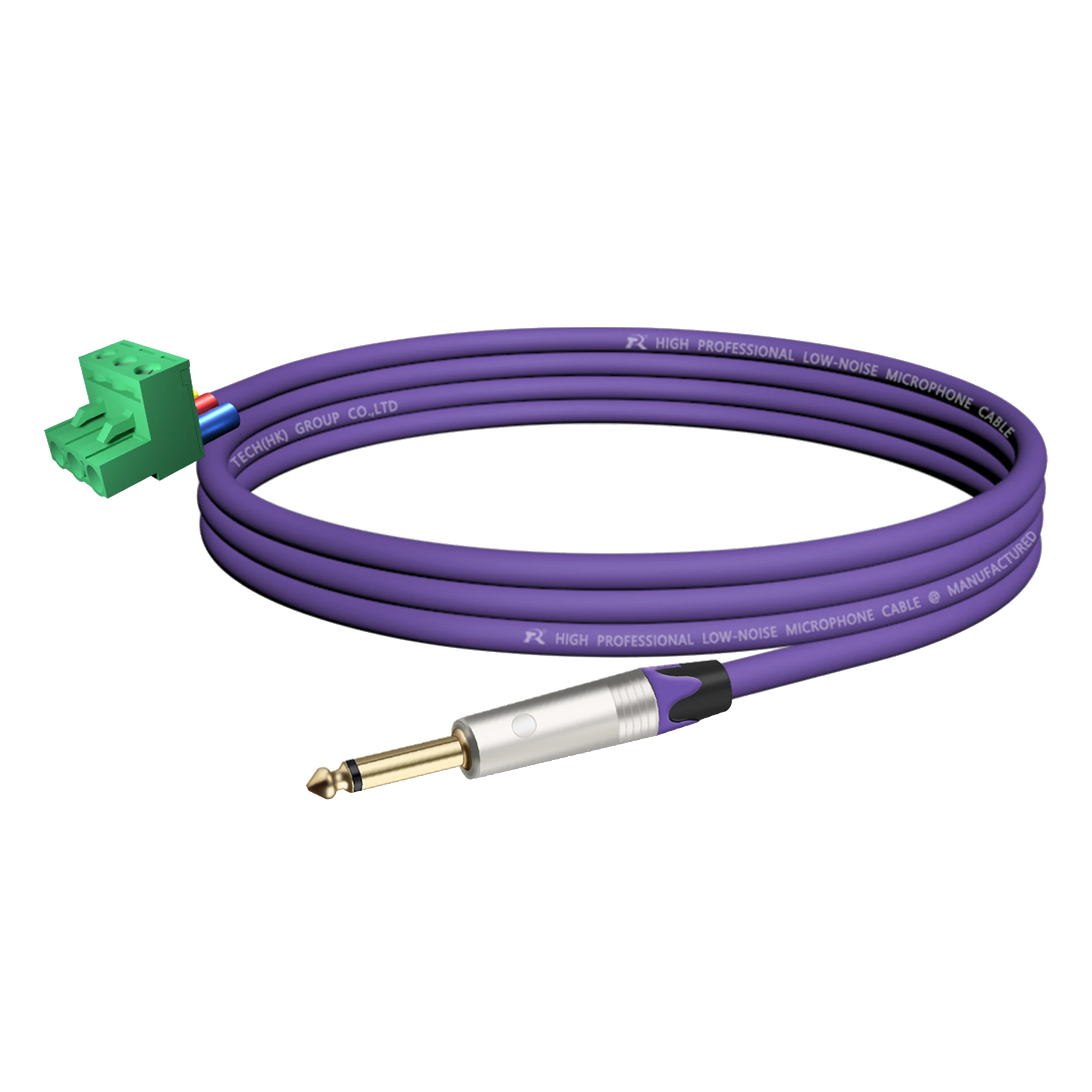 Vergoldete/vernickelte Kontakte, 1/4 Zoll (6,35/6,5 mm) Mono-TS-Audio-Klinkenstecker auf 3-polige Schraubklemme, Mikrofon-Balun, lötfreier Konverter – Detail 19