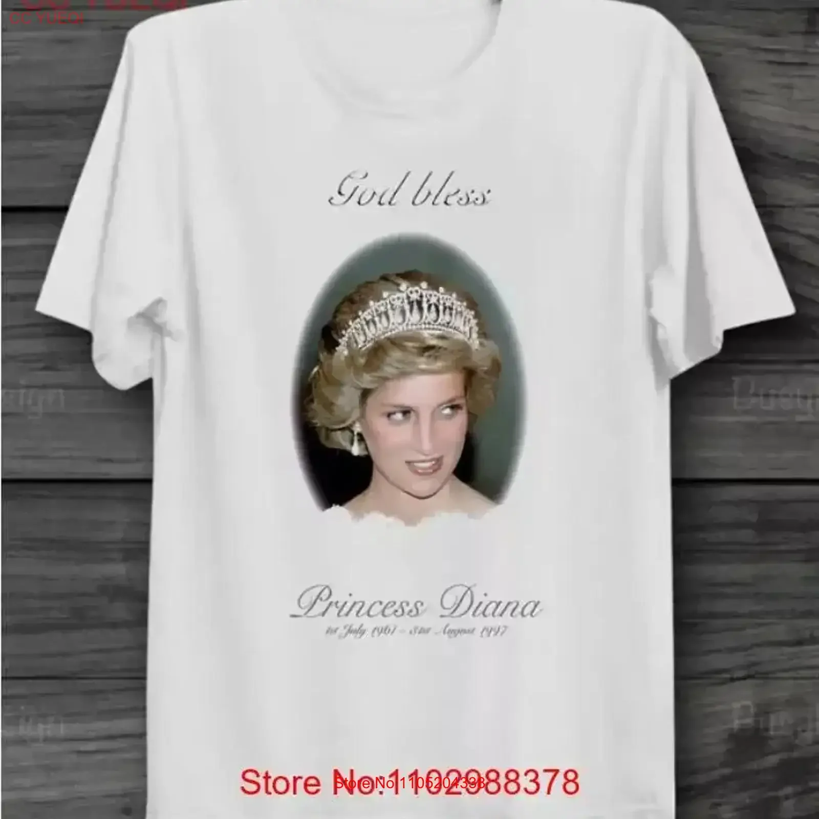 

Футболка God Bless Princess Diana Remembrance, постер в стиле рок, мужской женский топ, винтажная стираная мягкая уличная одежда для повседневной носки