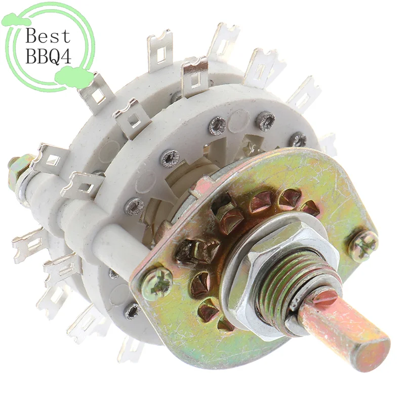 

BBQ4 2P11T 2 Pole 11 Position Dual Deck Band Channael Rotary Switch