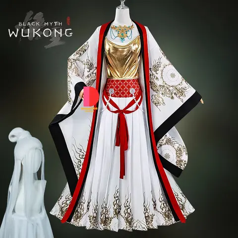 공주 Lron 선풍기 하이 퀄리티 코스프레 코스튬 게임, 블랙 신화: Wukong 할로윈 파티, 신상품 카니발 액세서리, 핫 세일