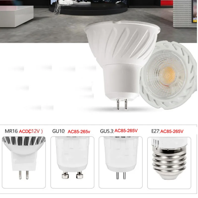 

5pcs 110v 220v GU10 GU5.3 E27 12v MR16LED Bulb Lamp 3000k 4000k 6000k CCT Two Color Chandelier Crystal Replace 30w 50w Halogen