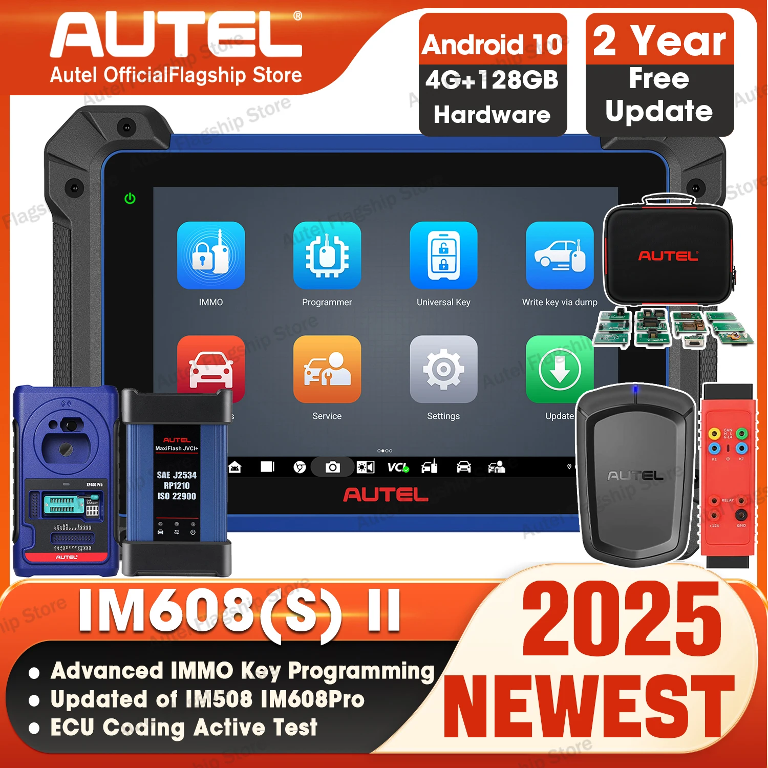 Autel MaxiIM IM608 II Pro IM608S II XP400PRO Инструмент программирования ключей IMMO Автомобильный диагностический инструмент Сканер OBD2 PK IM508 IM508S IM608Pro