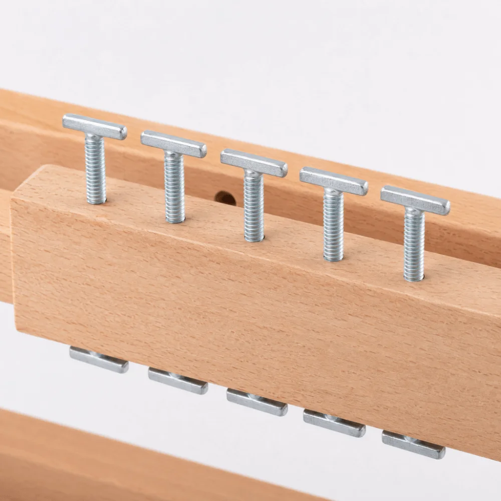 5pcs Durable M8 Thread Size T Slot Bolts 100mm Length T Nuts Sliding Screw Woodworking Fasteners Miter Track T Slot