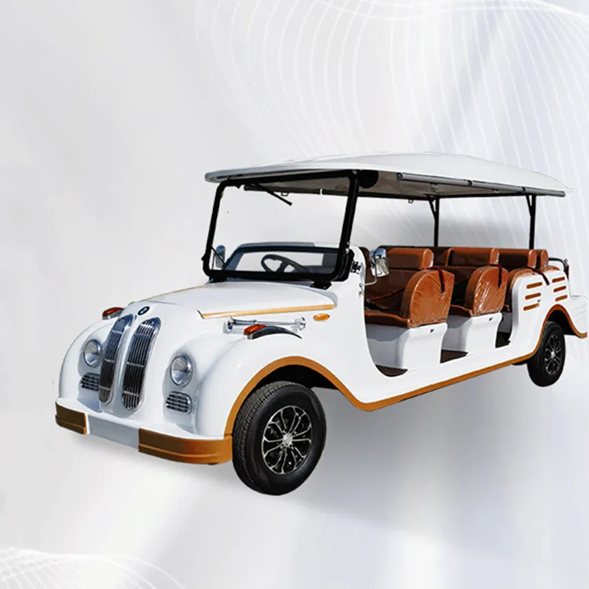 Small Airport VIP Retro Classic Car For Adults Golf Scooter Electric High Speed Moving Antique Sightseeing Cart