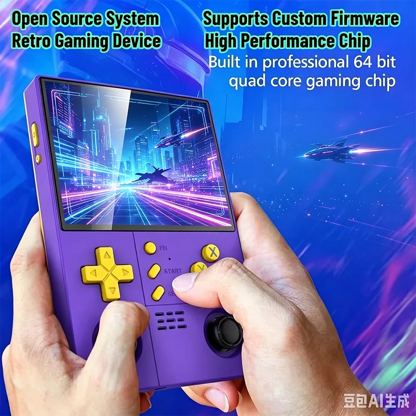 console-de-jeu-portable-retro-r40xxpromax-ecran-ips-de-42-pouces-batterie-de-4500-mah-systeme-linux-open-source-compatible-avec-les-formats-de-jeux-classiques