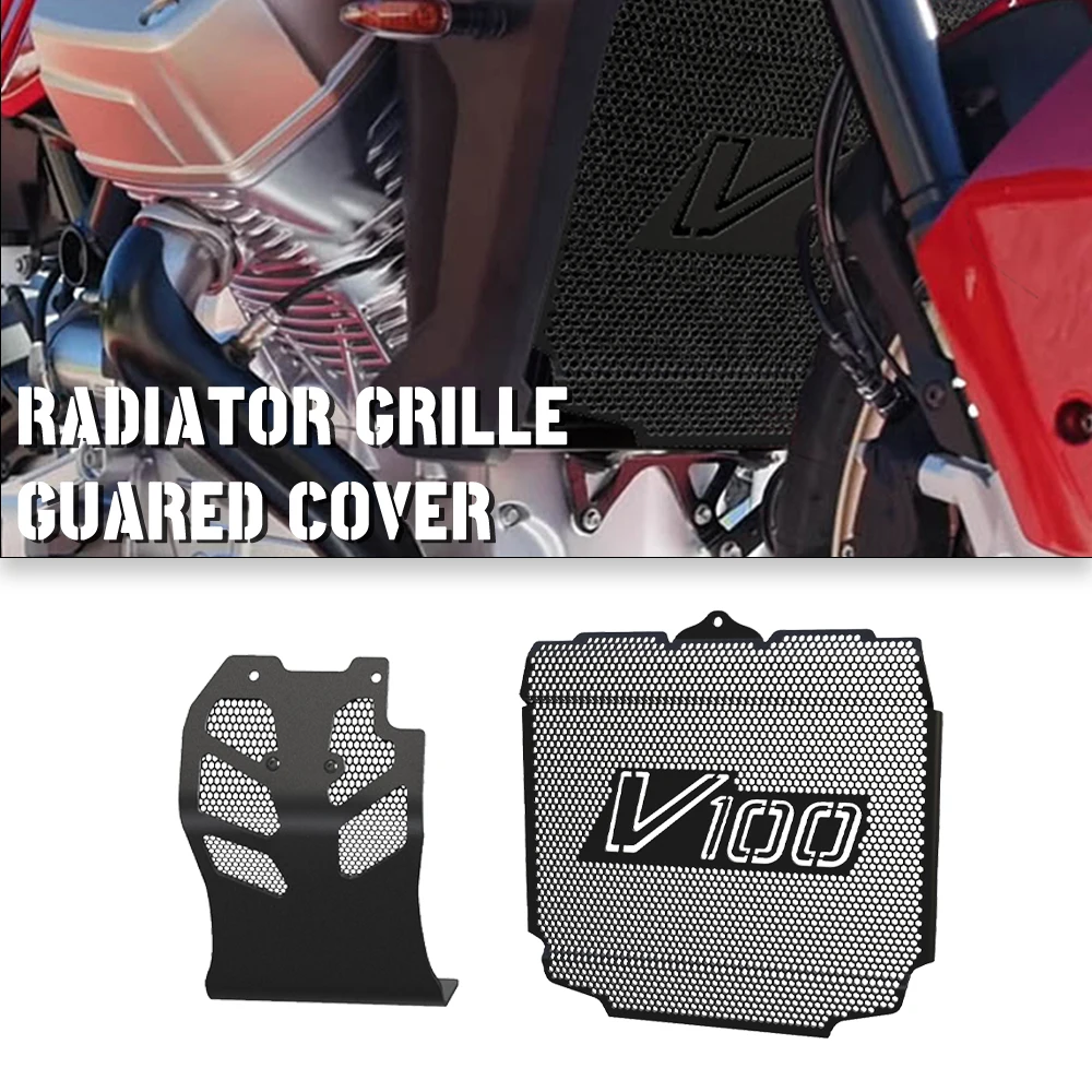 

Radiator and Cylinder Head Engine Guard Complete Set For Moto Guzzi V100 Mandello 2023-2024 Raditor Guard and Engine Guard Set