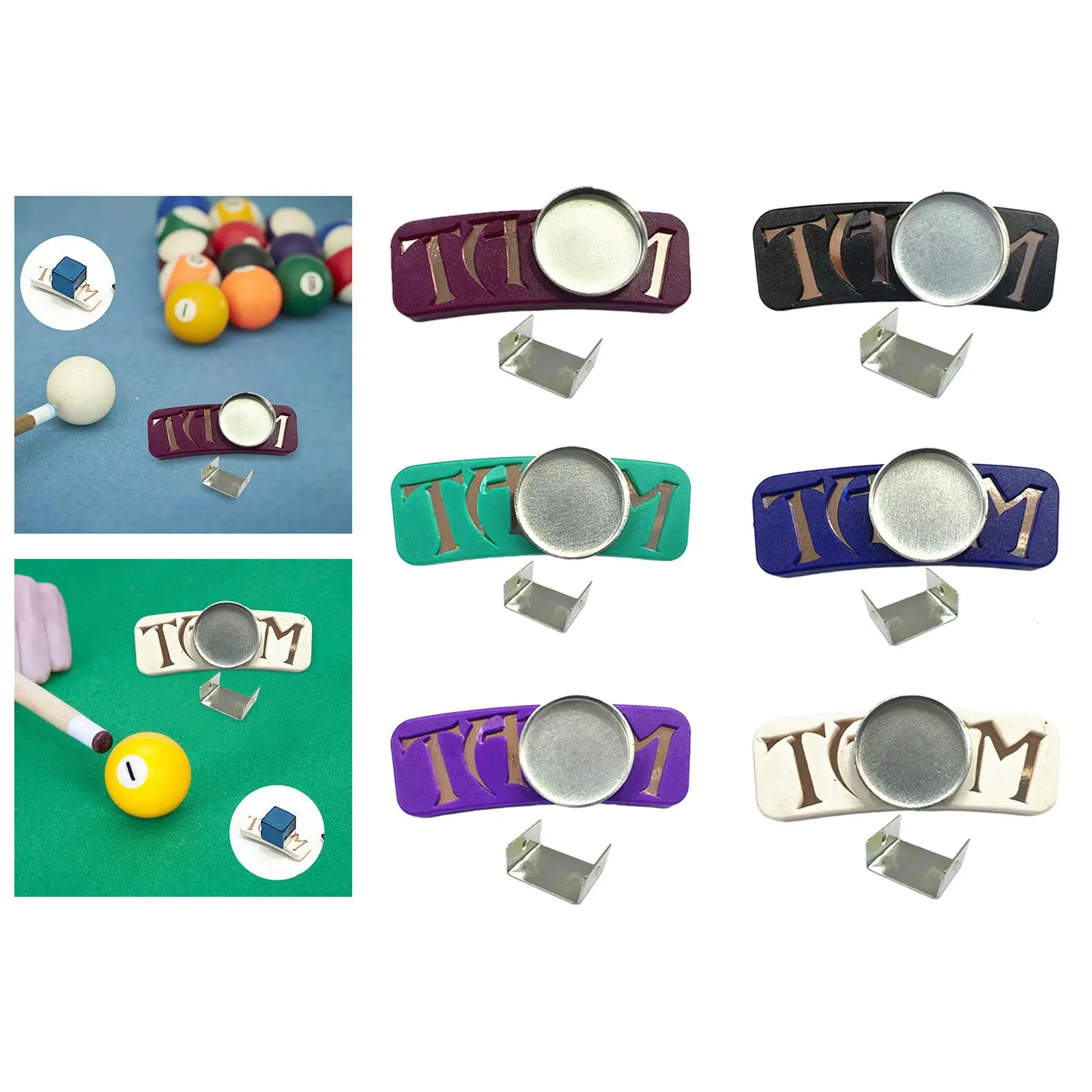 

Магнитный держатель для мела, портативные принадлежности для бильярда, аксессуары с зажимом для ремня, сменные спортивные принадлежности для игры в бильярд в помещении