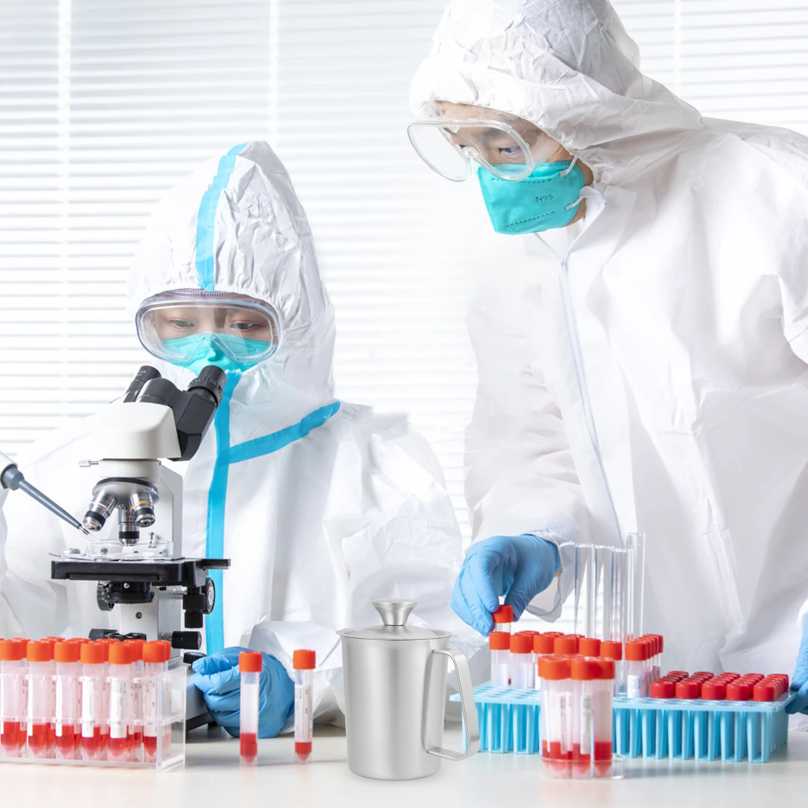 

500Ml Stainless Steel Measuring Cup Wide Mouth Kitchen Baking Laboratory Tool Scaled Metal Container For Syrup Flour Ice