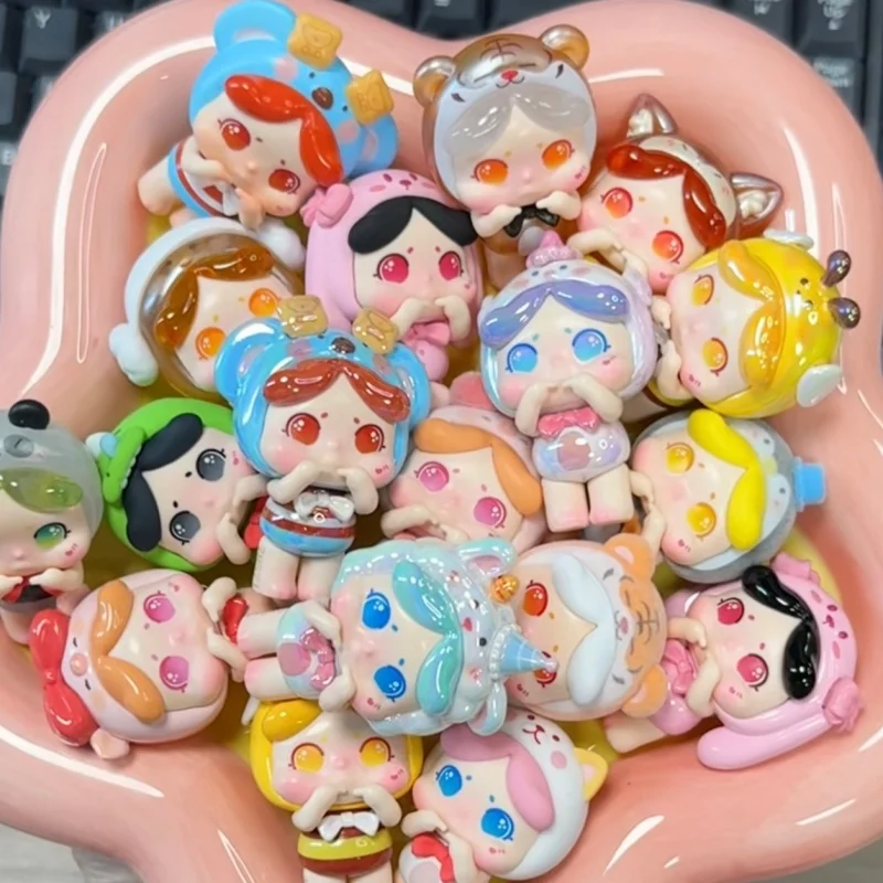 

Oni Shy Series, милая слепая коробка, модная коробка-сюрприз, очаровательная мини-кукла, коллекция фигурок, украшение для рабочего стола, подарок на день рождения для девочки