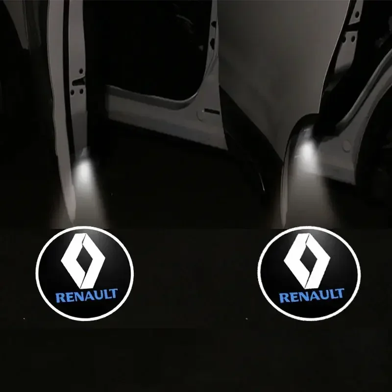 1/2pcs LED Car door projector high-definition welcome light For Renault Megane 2 3 4 Twingo Clio Talisman Captur Trafic Scenic 2