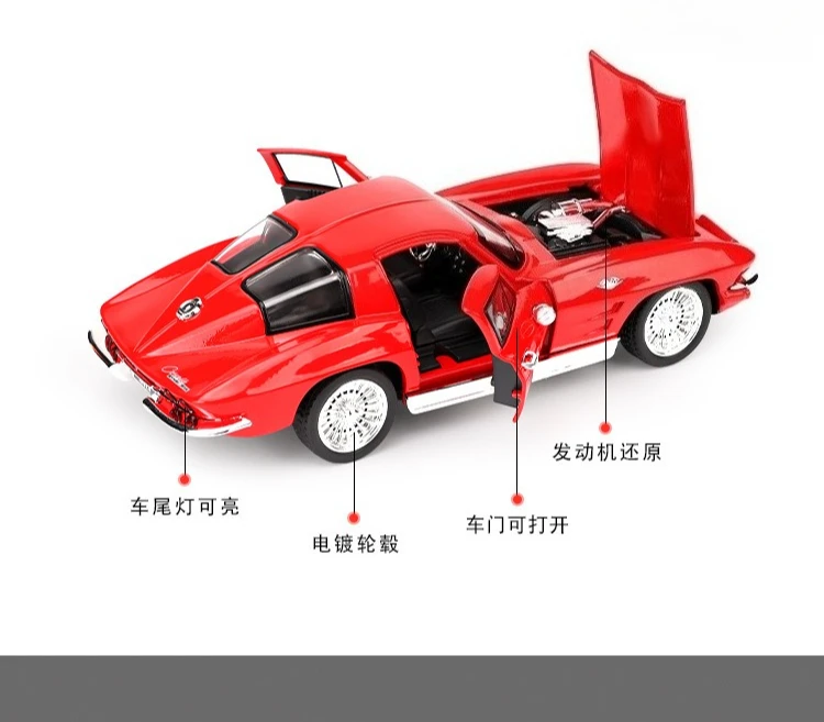 1:32 simulação liga modelo de carro esportivo som e luz puxar para trás carro de brinquedo das crianças diecast liga modelo de carro colecionável