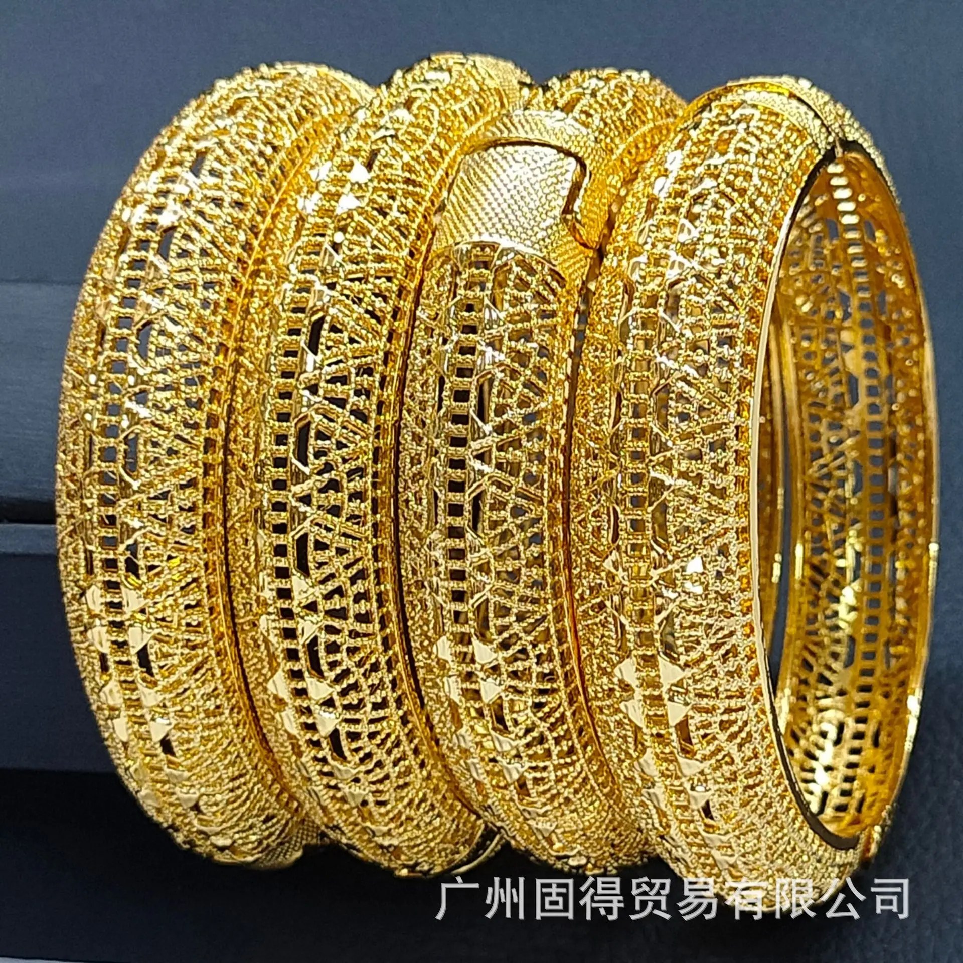 24k gold plated dubai wedding india nigeria women bride sand gold bracelet jewelry wholesale