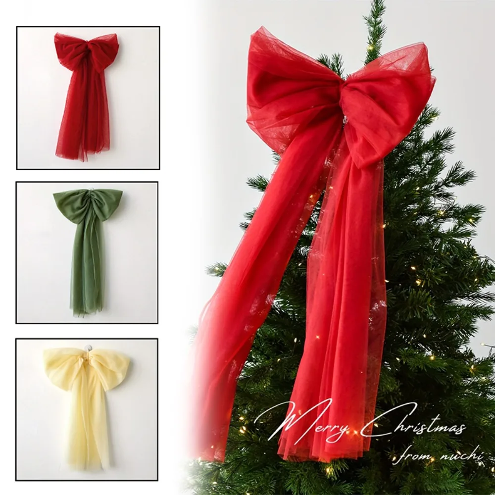 

New New Year Bowknot Pendant Bowknot DIY Xmas Tree Charm Creative Christmas Supplies Party Supplies