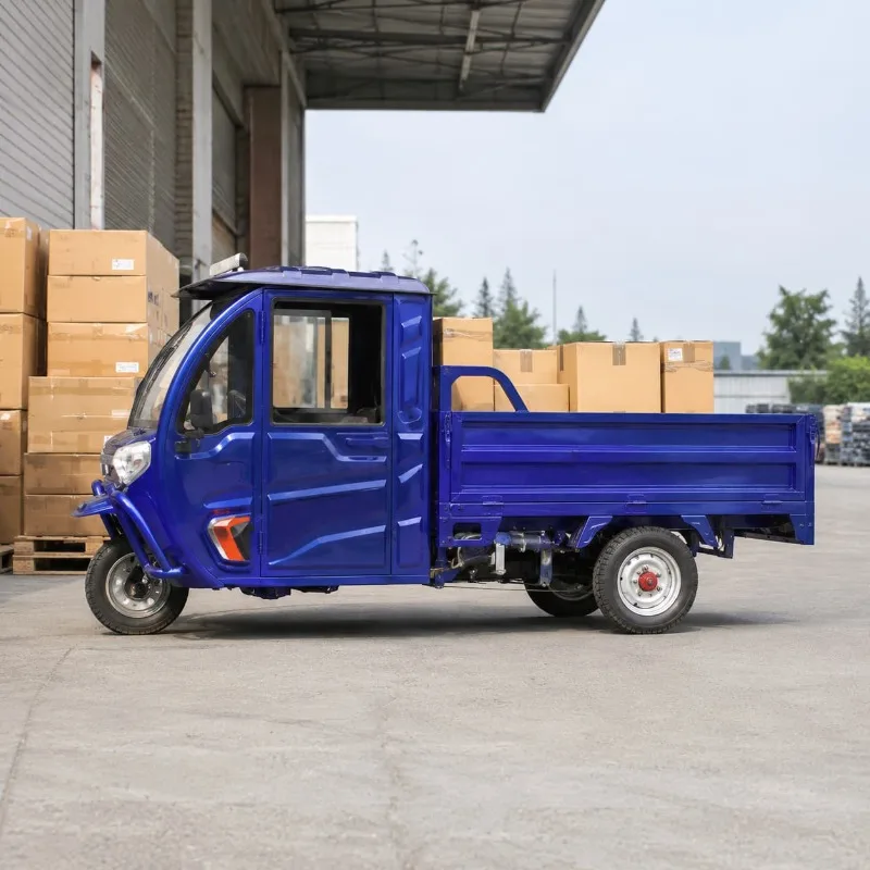Three Wheel Electric Utility Trike Compact Customized 500 1000 KG Load Daily Hauling Work Model Comfort Passenger Seat