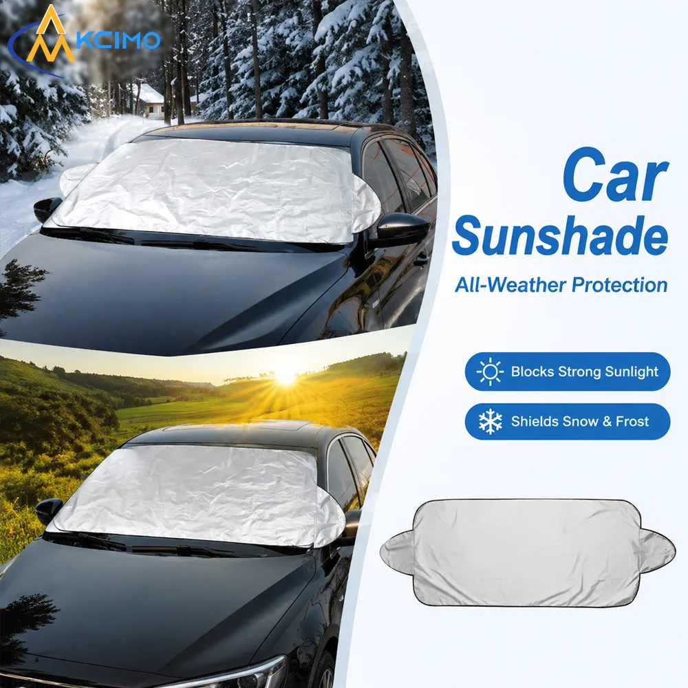 Outdoor Car Windshield Shield Cover, Heat Insulation UV Blocking Film, Winter Frost Snow Resistant Auto Protector