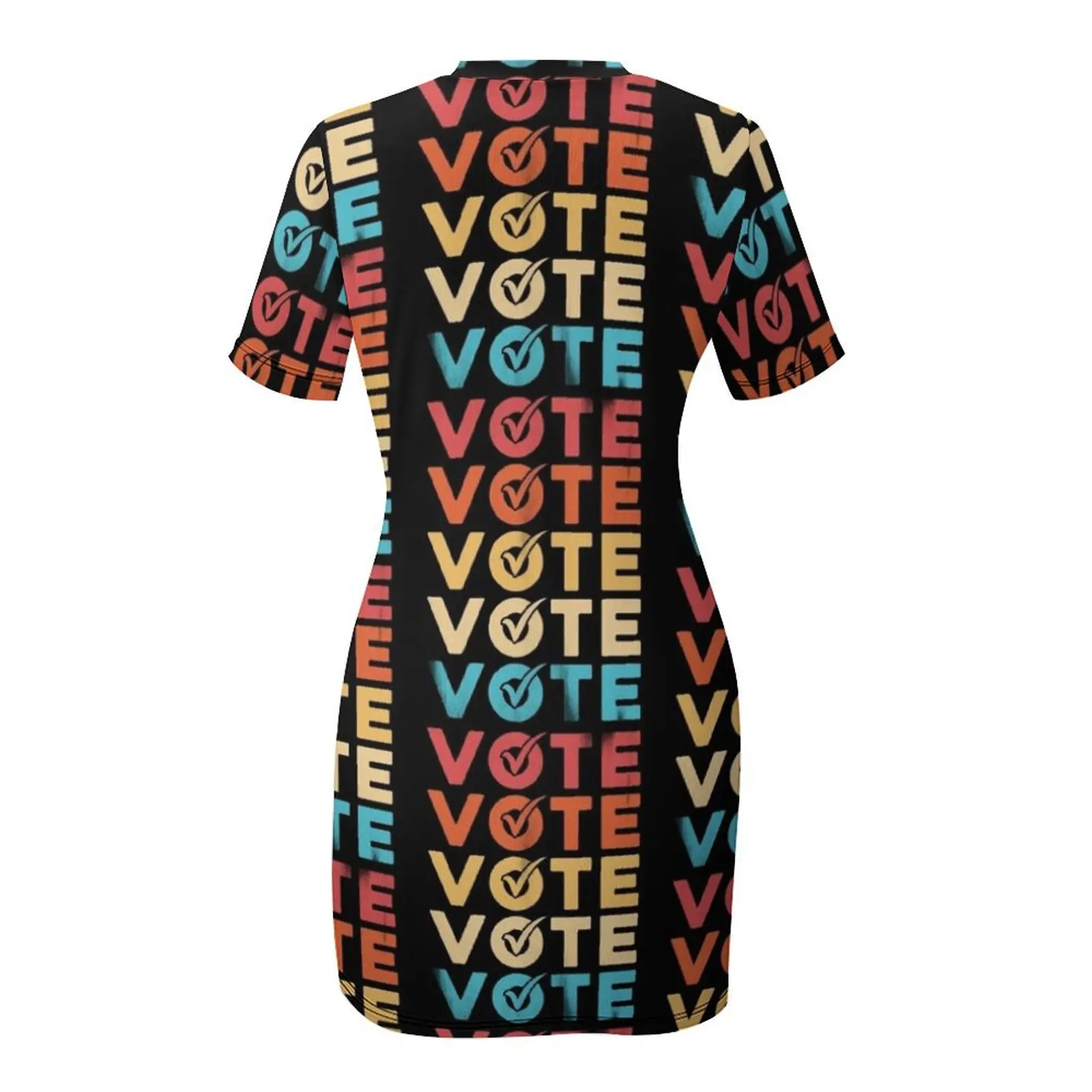 Vote 2024 Vote USA Wahl Vintage T-Shirt Kurzarmkleid Damen Sommerkleid Damenkleid