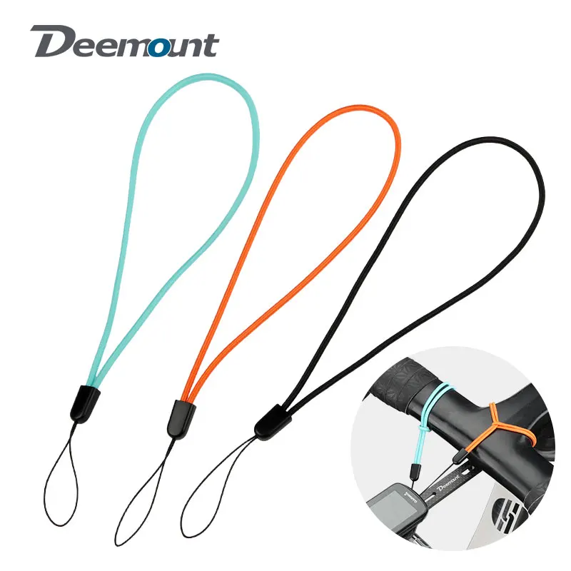 Deemount 3-15Pcs Bungee Cord High Elasticity Lanyard Fixed Straps Round Rope Straps For Camera Keychains Drive Car Key Lanyard