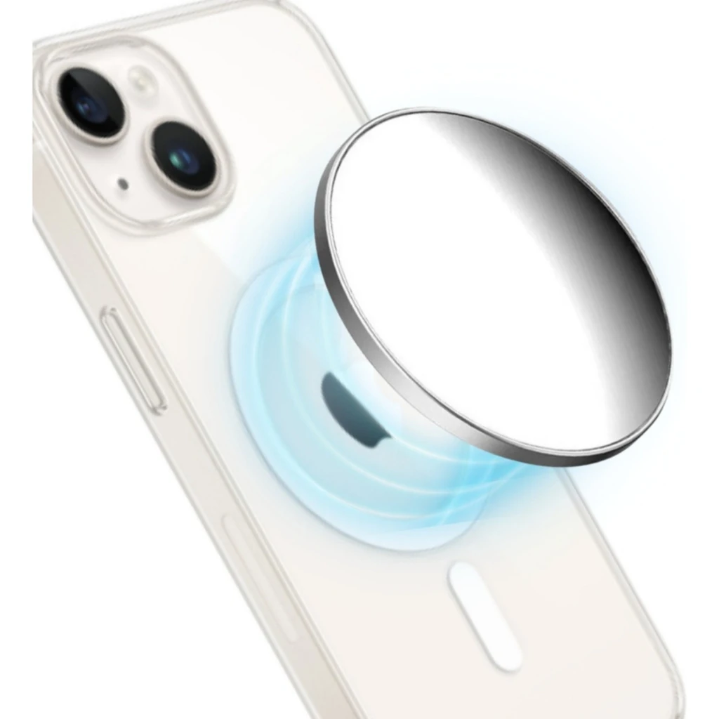 MagSafe Aluminum Alloy Selfie Mirror with Magnetic Absorption for iPhone 16, Photography Auxiliary Tool, Convex Mirror