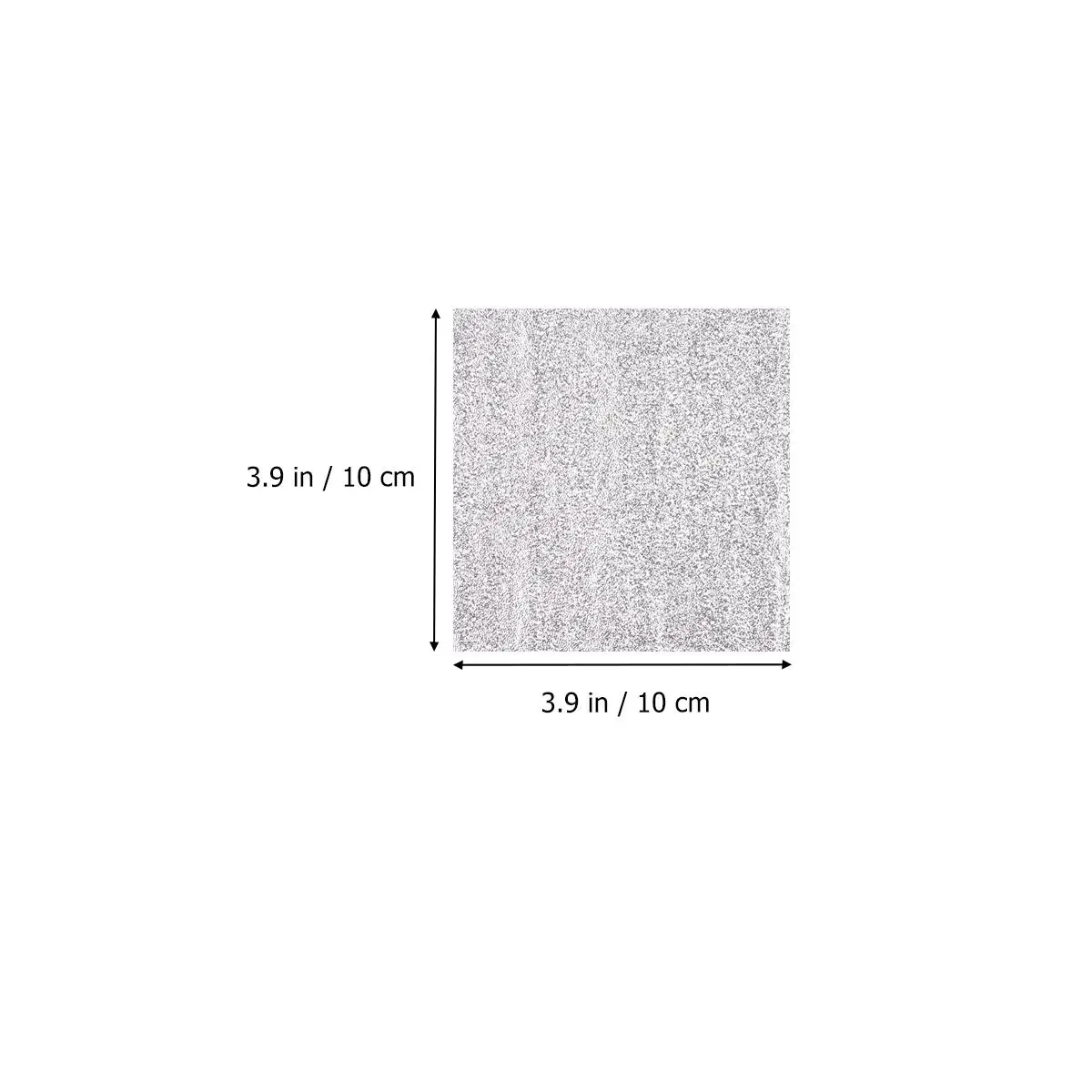 

300 PCS Aluminum Foil Tin Wrapping Paper Candies Candy with Silver Wrappers Metal Iv