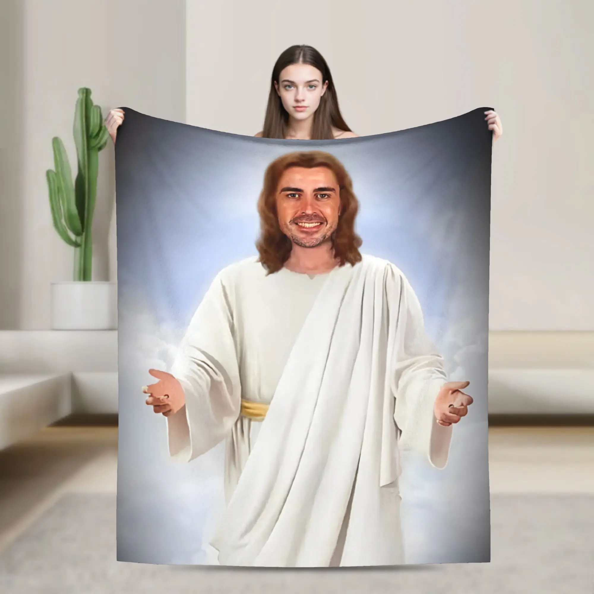 فرناندو ألونسو يسوع ميمي البطانيات المرجان الصوف أفخم مطبوعة متعددة الوظائف خفيفة الوزن رمي البطانيات لقطعة سجادة سيارة أريكة