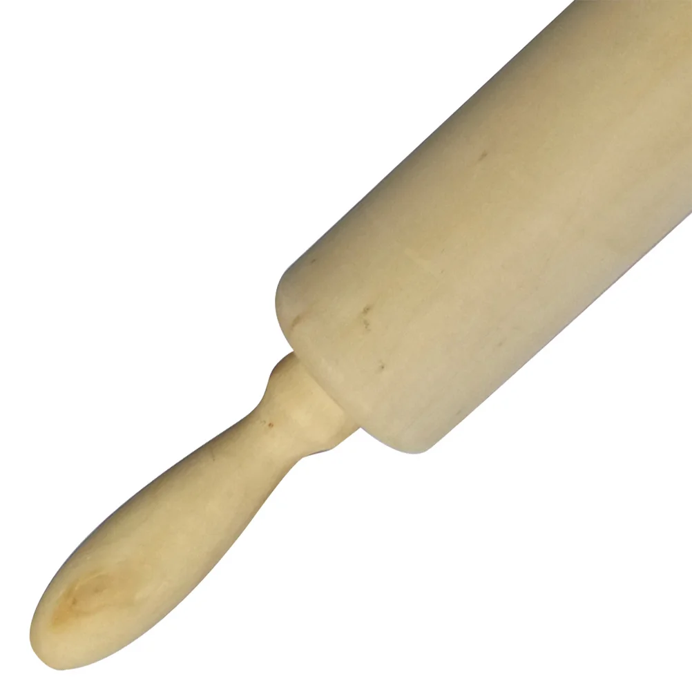 

Wooden Rolling Pin For Baking Cookie Dough Pizza Pastry Fondant Chapati Kitchen Tool Simple Store Home Use