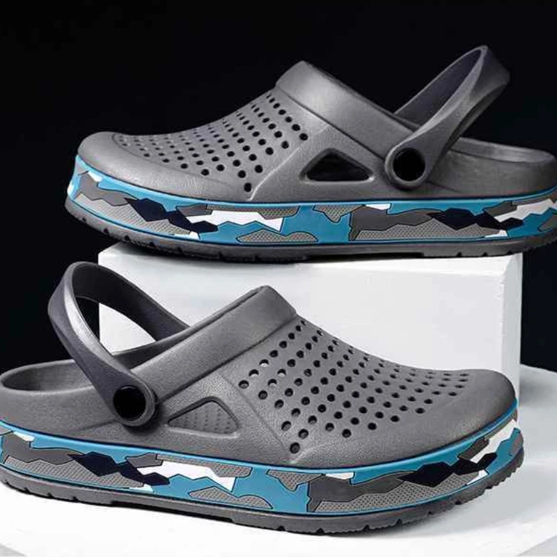 รองเท้าแตะผู้ชายแบบสวม รุ่นแพลตฟอร์ม เหมาะสำหรับใส่กลางแจ้ง ชายหาด ดีไซน์หรูหรา ทันสมัย ปี 2025 ราคาถูก รุ่นใหม่ ลดราคาช่วงซัมเมอร์ สไตล์ Y2K