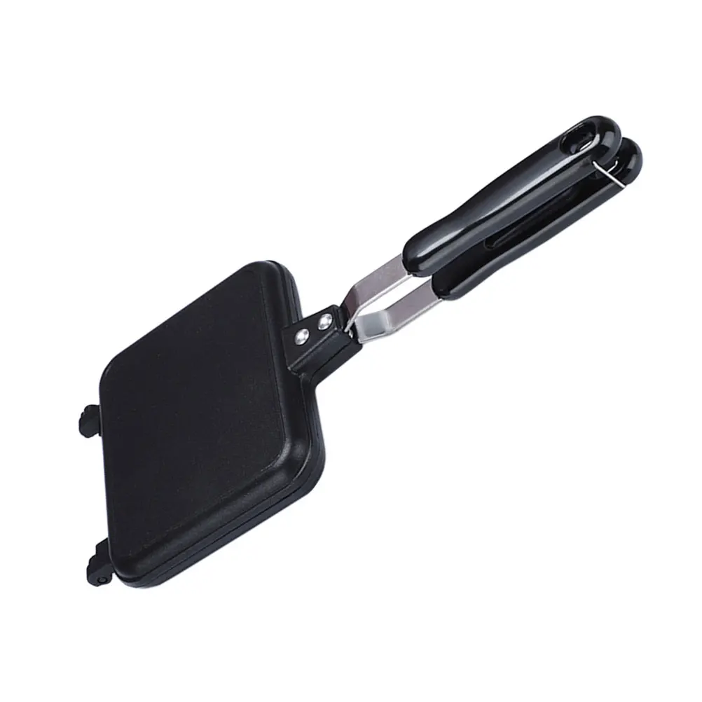

Double Sided S wich Pan Cooking Cookware Toast Maker Baking Plate Fine Workmanship Ergonomic H