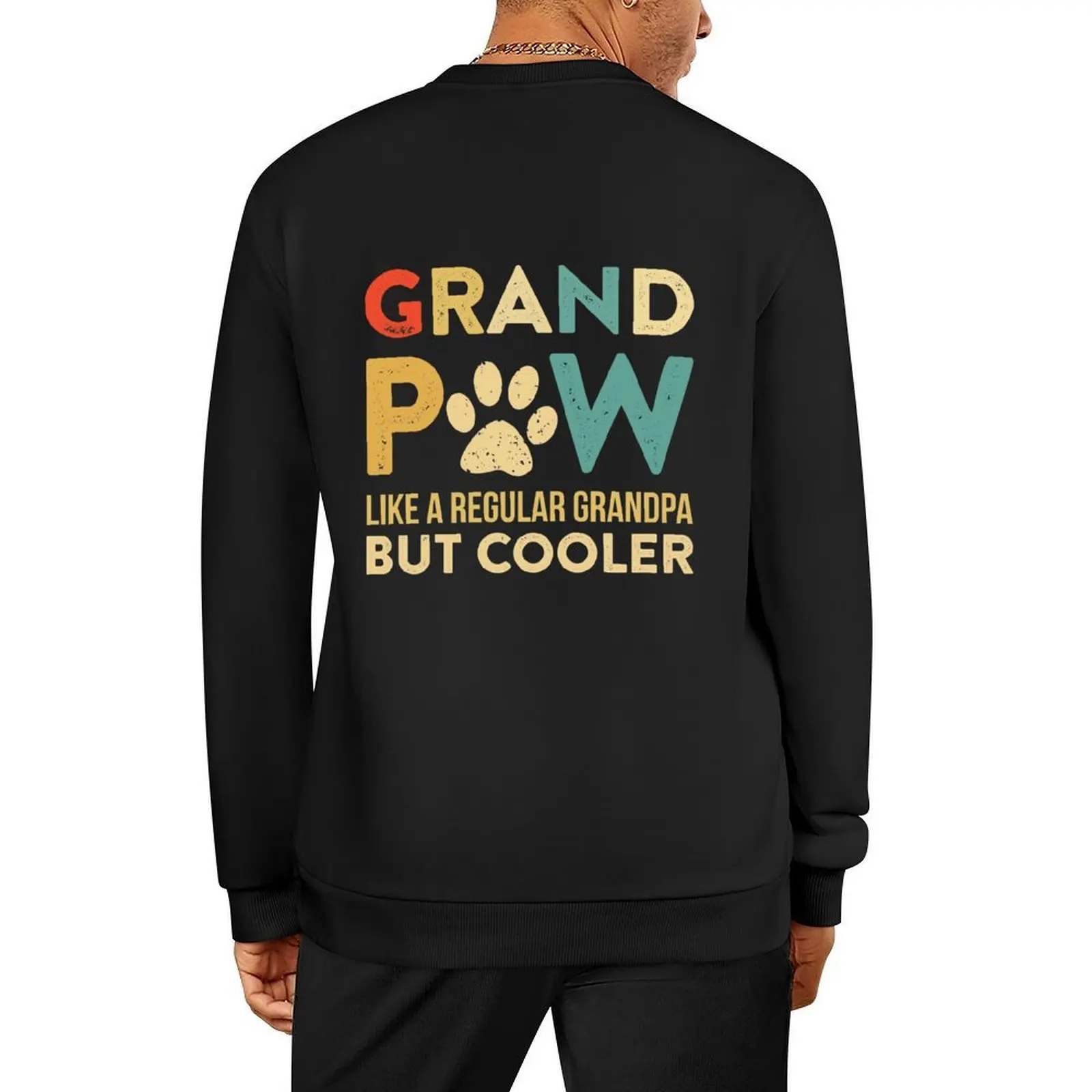 

Grand Paw T-shirt Funny Grandpa Gift For Dog Lovers Pullover tracksuits graphic t shirts men autumn jacket men sweatshirt male