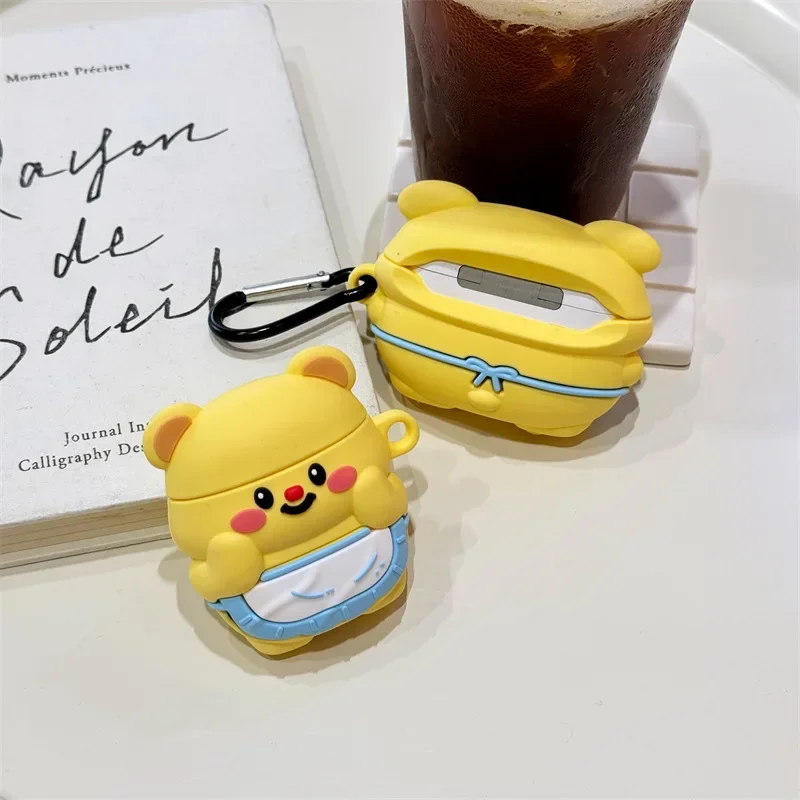 เคสผ้ากันเปื้อนน่ารักสำหรับ Pro2 airpod Pro 1 2 3หูฟังบลูทูธกล่องชาร์จหูฟังป้องกัน