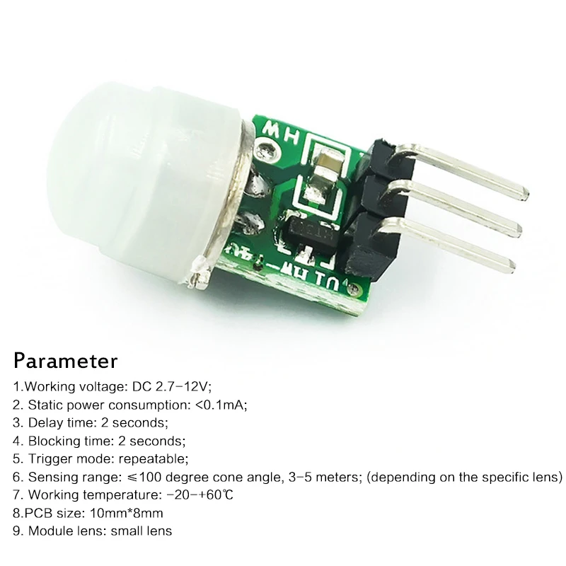 AM312 PIR Sensor humano del cuerpo de movimiento Mini módulo detector piroeléctrico infrarrojo IR
