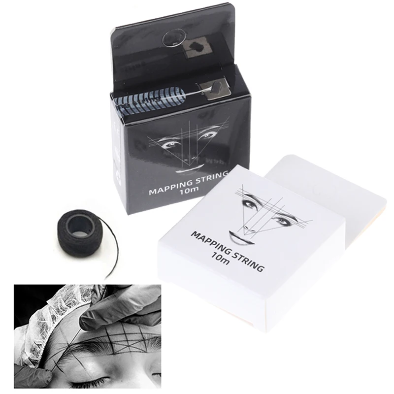 Pre-Inked Brow Mapping Thread Strings Pigment String Tattoo Eyebrow Permanent