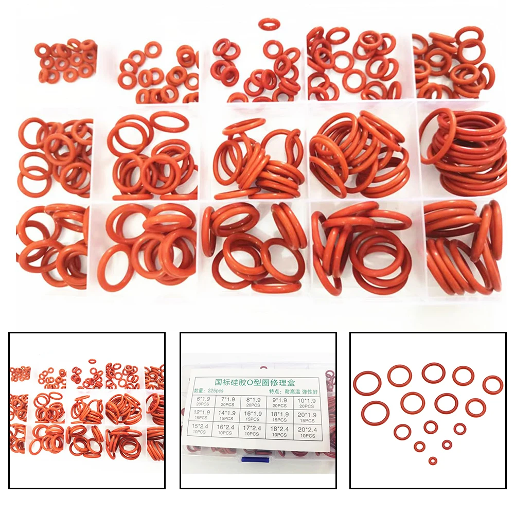For Mechanical Sealing O-ring Set O Ring Rubber 6 Mm O.D. Metric Sizes Pneumatics Sealing Wide Temperature Range