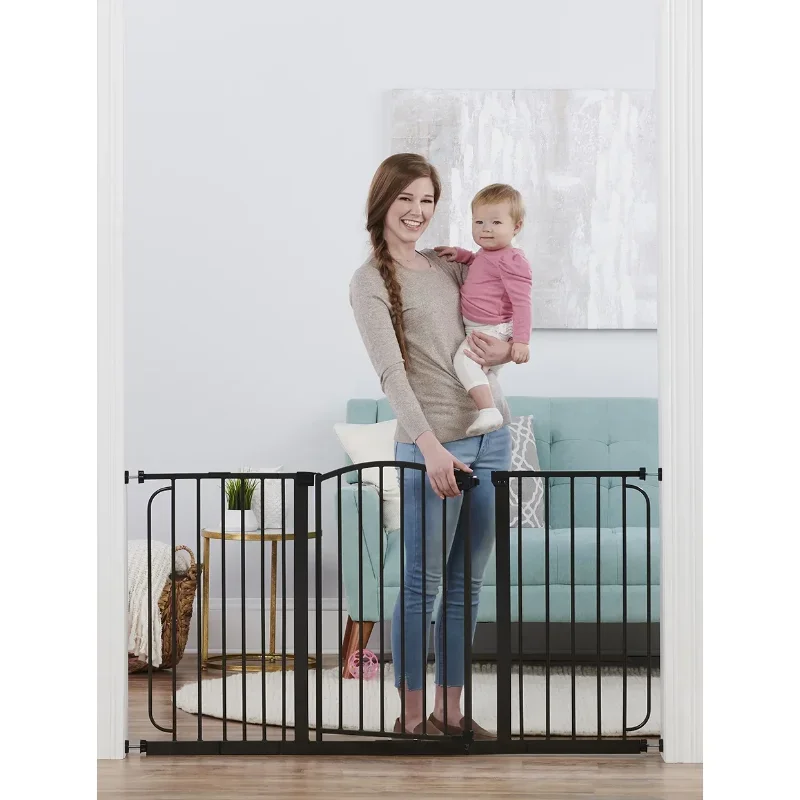 

new 58" Extra Wide Arched Decor Baby Safety Gate, Extra Wide Gate-Home