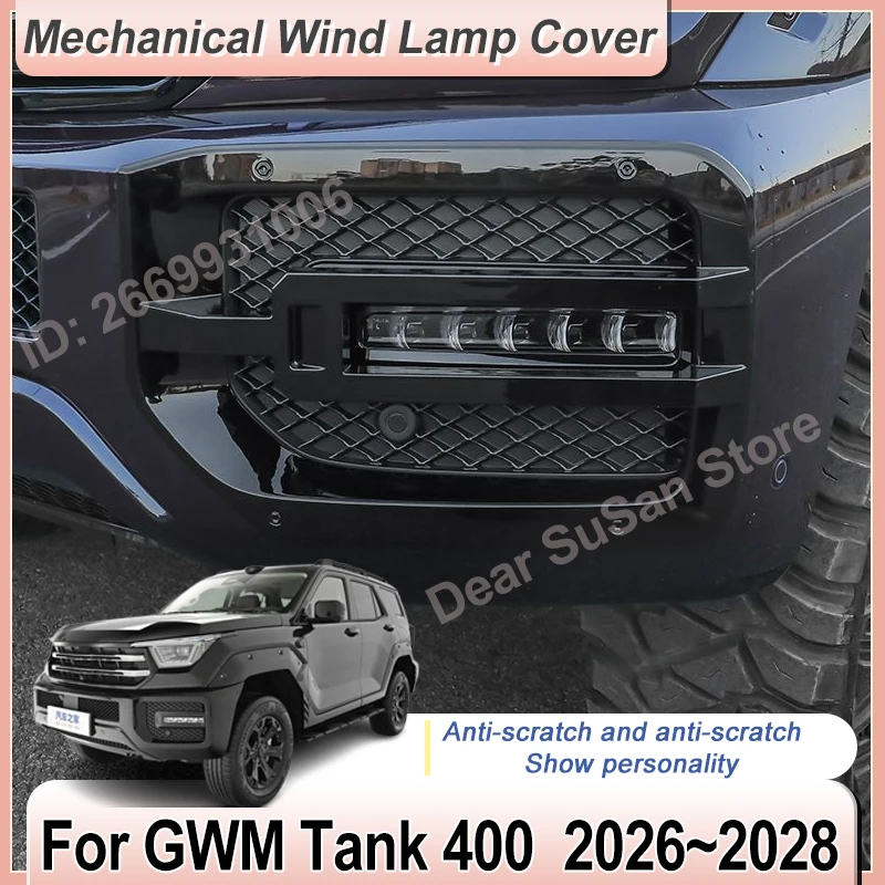 

Car Fog Light Covers For GWM Tank 400 Accessories 2026 2027 2028 Modification Protection Stickers Auto Exterior Parts Decoration