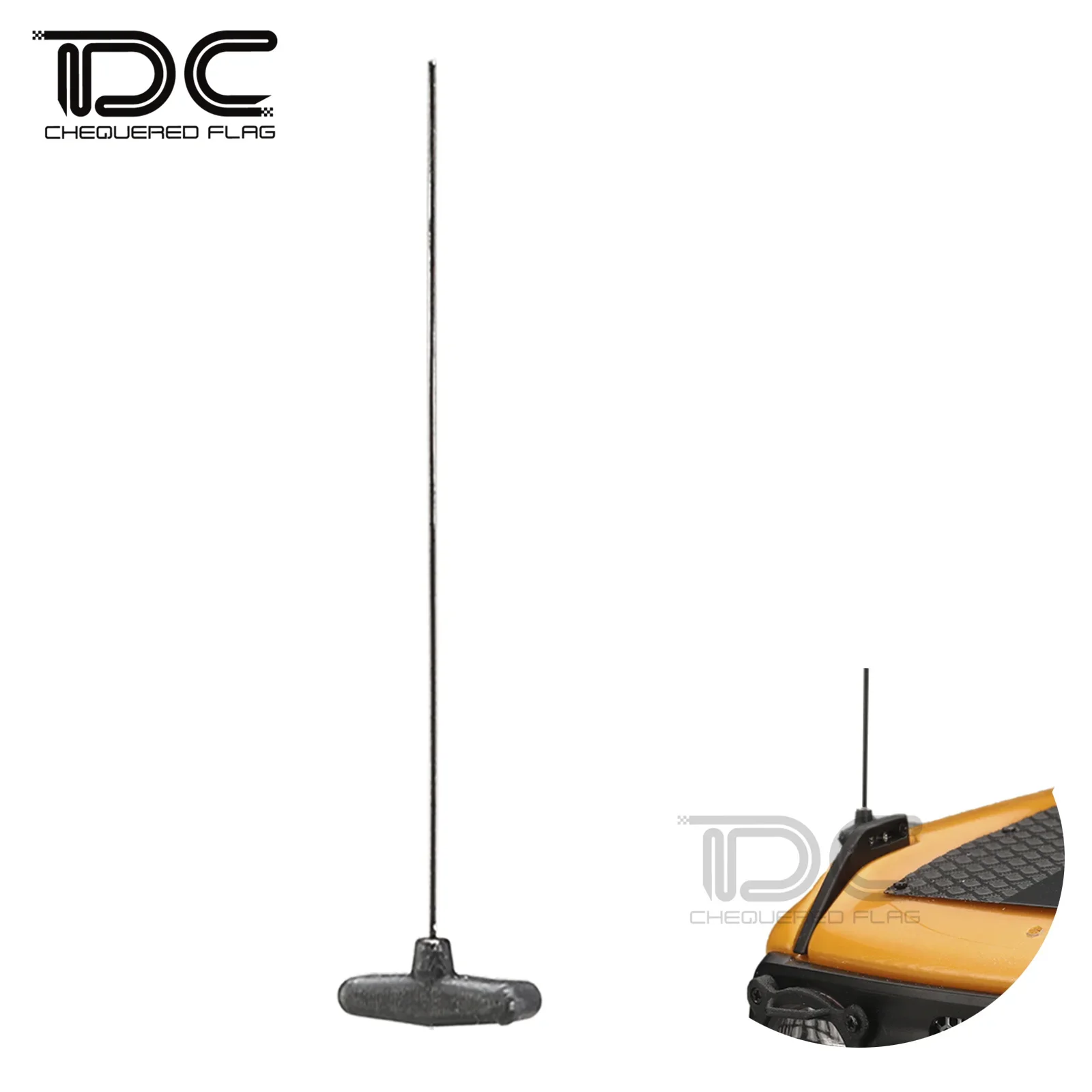 Antena frontal 1/10 para bronco novo 2021 92076-4 decoração de nylon rc crawler peças de carro acessórios de atualização