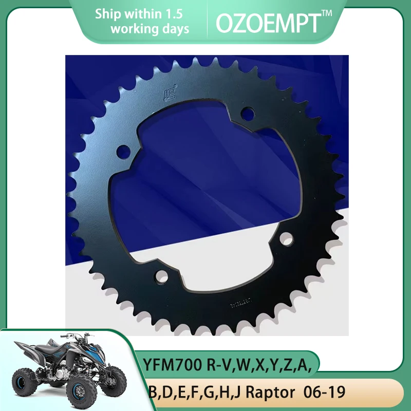 OZOEMPT 520-38T Motorcycle Rear Sprocket Apply to YFZ450 SE-W,X Special Edition  YFM700 R-V,W,X,Y,Z,A,B,D,E,F,G,H,J Raptor