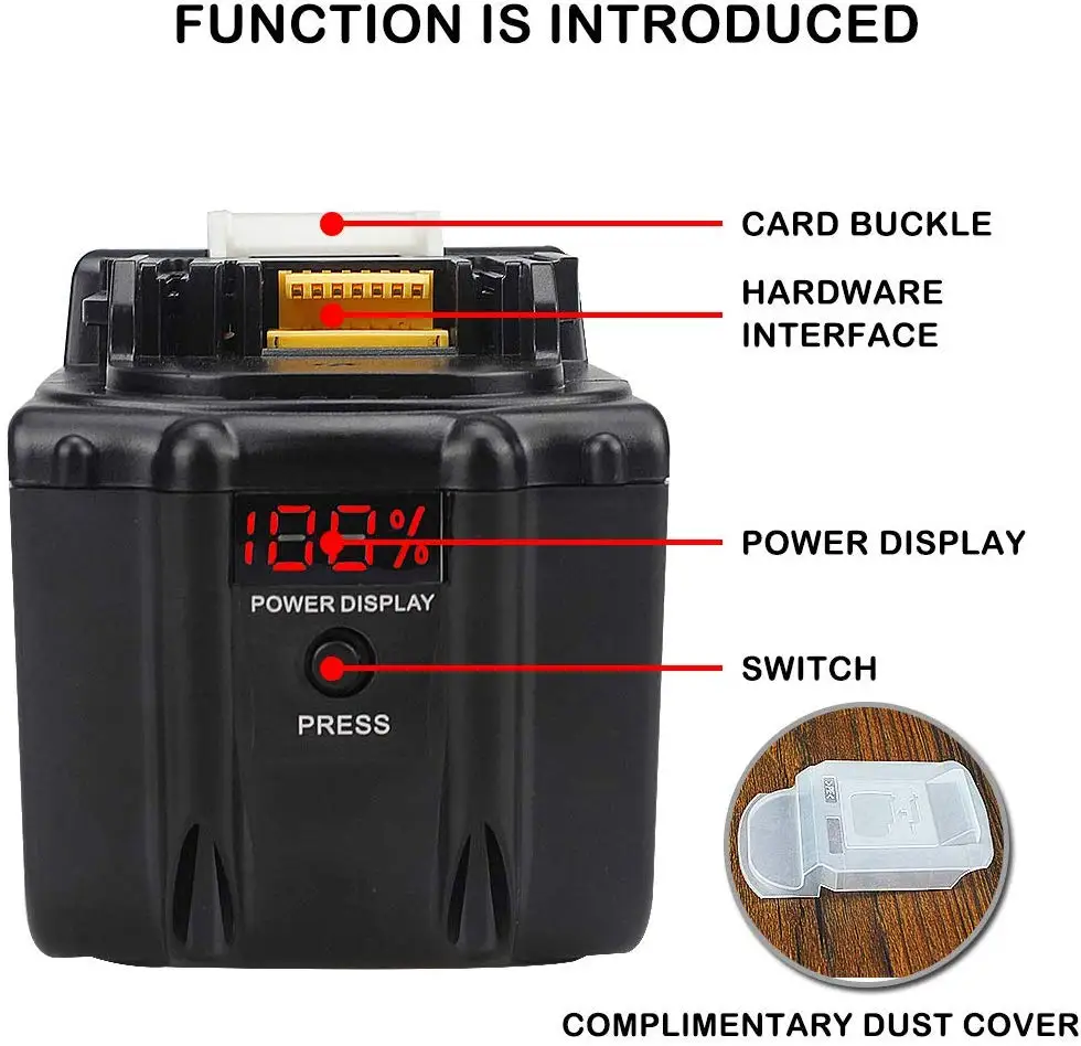 For Makita Battery 18V 9Ah Li-ion Rechargeable Battery For  Electric Impact Wrench