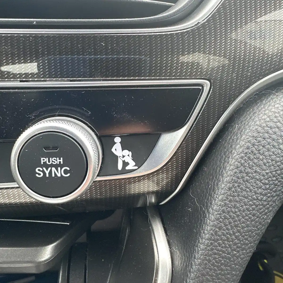 2 PCS Road Head Car Vinyl Decals For Blank Car Buttons, Funny Car Accessories Stickers for Men view 6