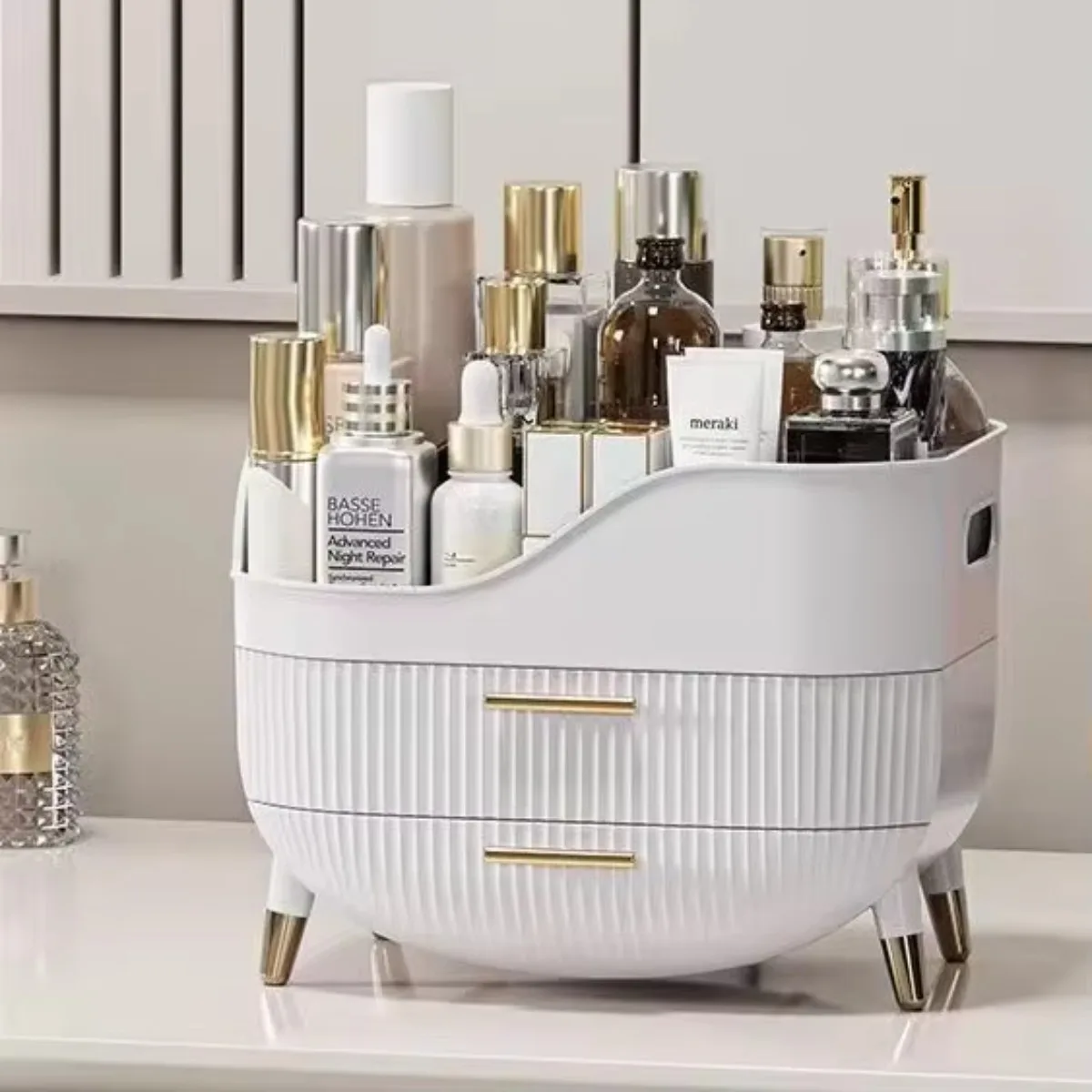 Large Desktop Makeup Storage Box Cosmetic Brushes Lipstick Jewelry  Storage Box Drawer Acrylic Makeup Box Display Storage Box