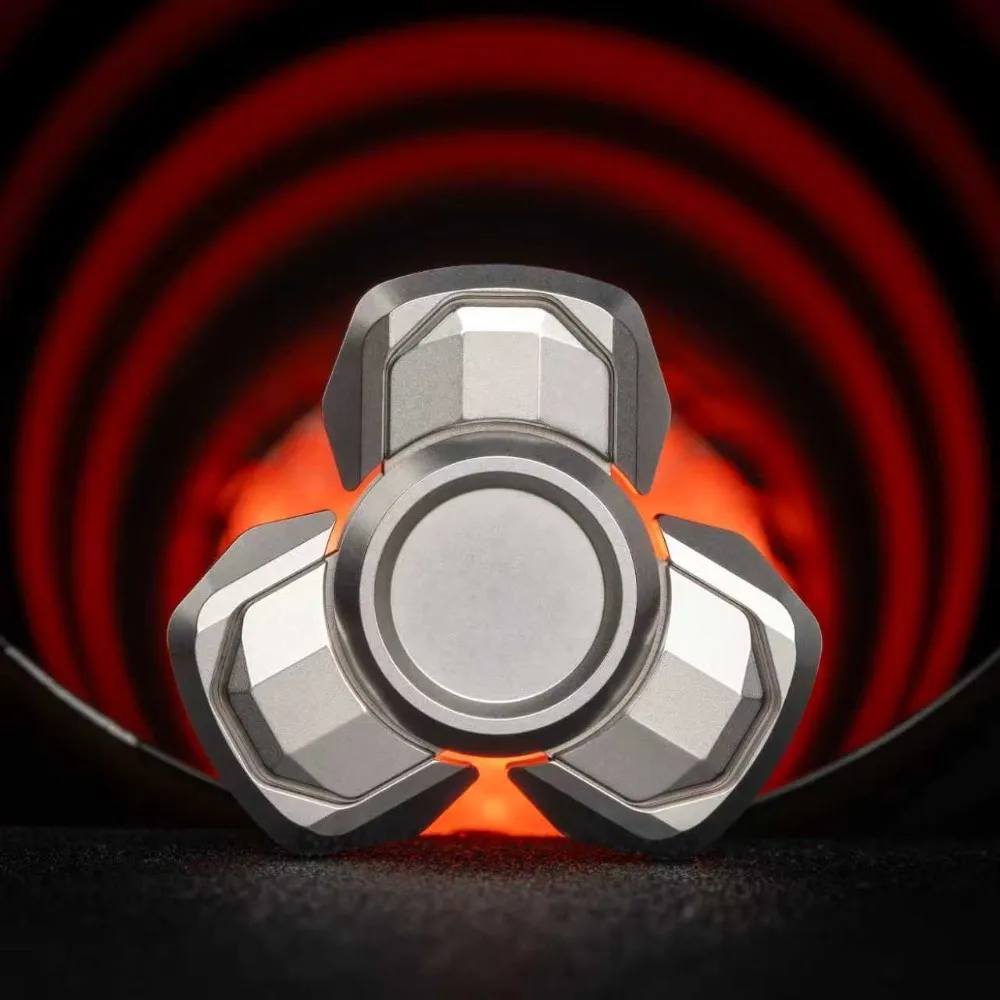 CY EDC XUANJIA Mini Open Nail Gyro Fidget Spinner Three Leaf Three-Bladed Spinner Anxiety Relief Gadgets Fidget Toys For Adults