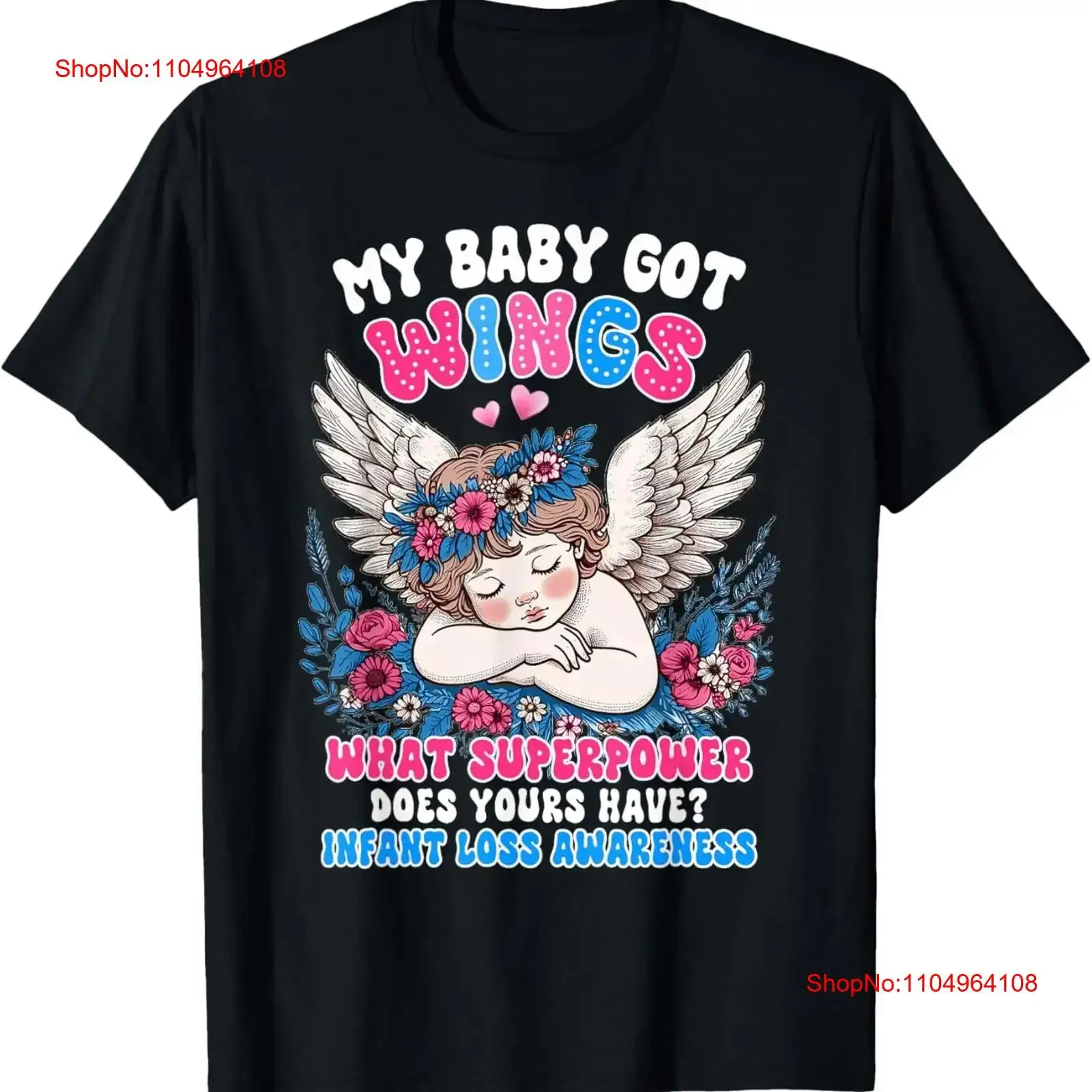 الحمل الرضع فقدان أمي الملاك طفلي حصلت أجنحة تي شيرت خمر غسلها أنيق امتدت عادية موضة أوم #1