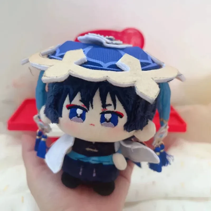 

10cm Genshin Impact Scaramouche Wanderer Plush Doll Keychain Cute Stuffed Cotton Doll Anime And Game Merchandise Toys Gifts