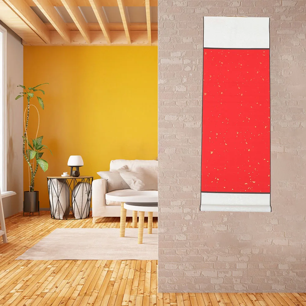 

2 Pcs Blank Paper Scroll Drawing Calligraphy Chinese Painting and Decoration Hanging Scrolls Wall
