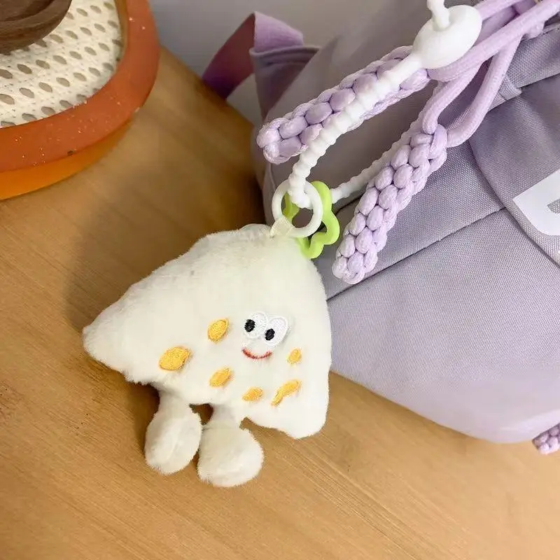 かわいいチーズキーチェーンバッグペンダントアクセサリー女性漫画バッグぬいぐるみ