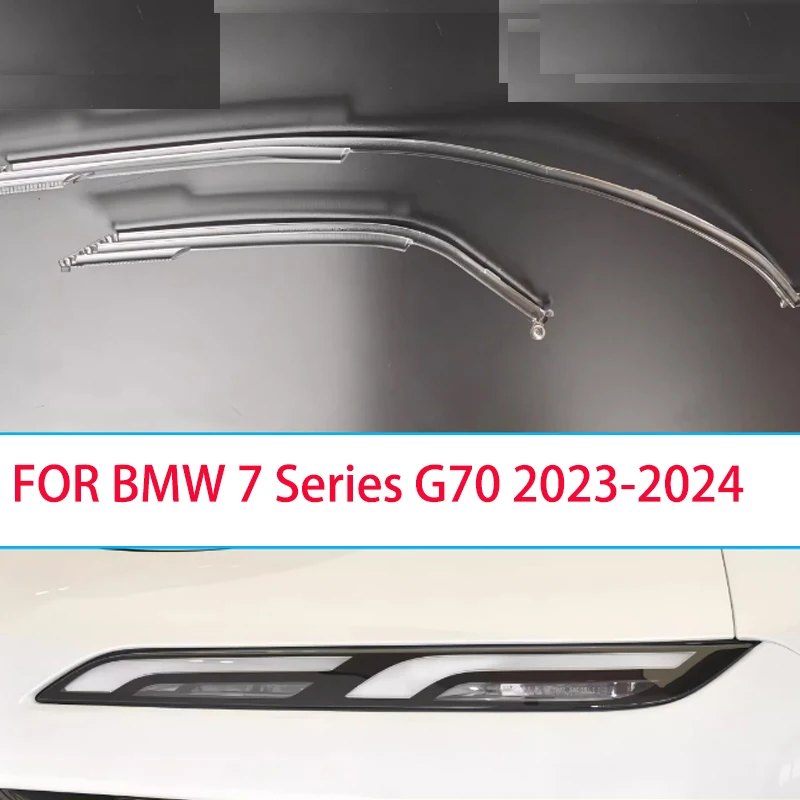 

Для BMW 7 Series G70 2023-2024 Автомобильные дневные ходовые огни, строковая направляющая лампа, дневные ходовые огни, строковая направляющая с ангельскими глазами